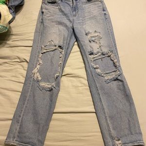 American Eagle Ripped Mom Jeans